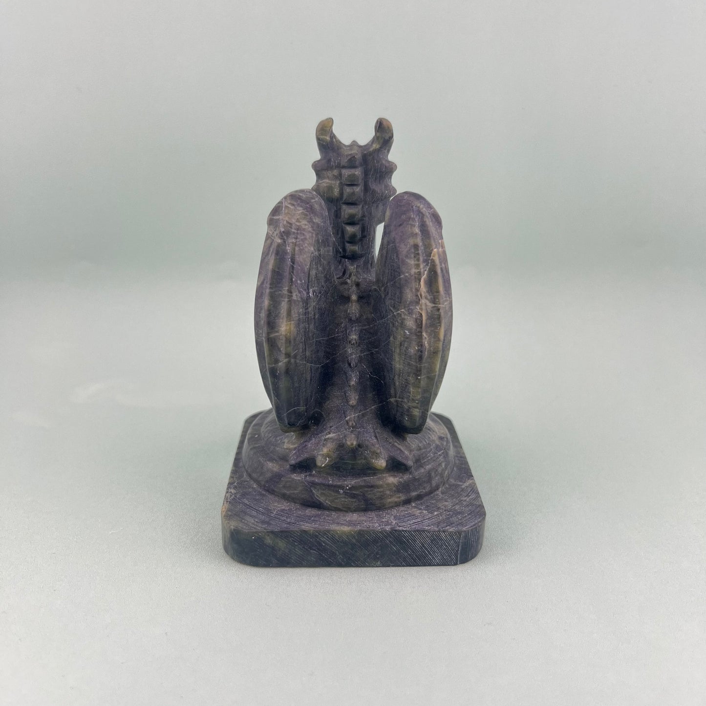 Green Jade Large Dragon Carving