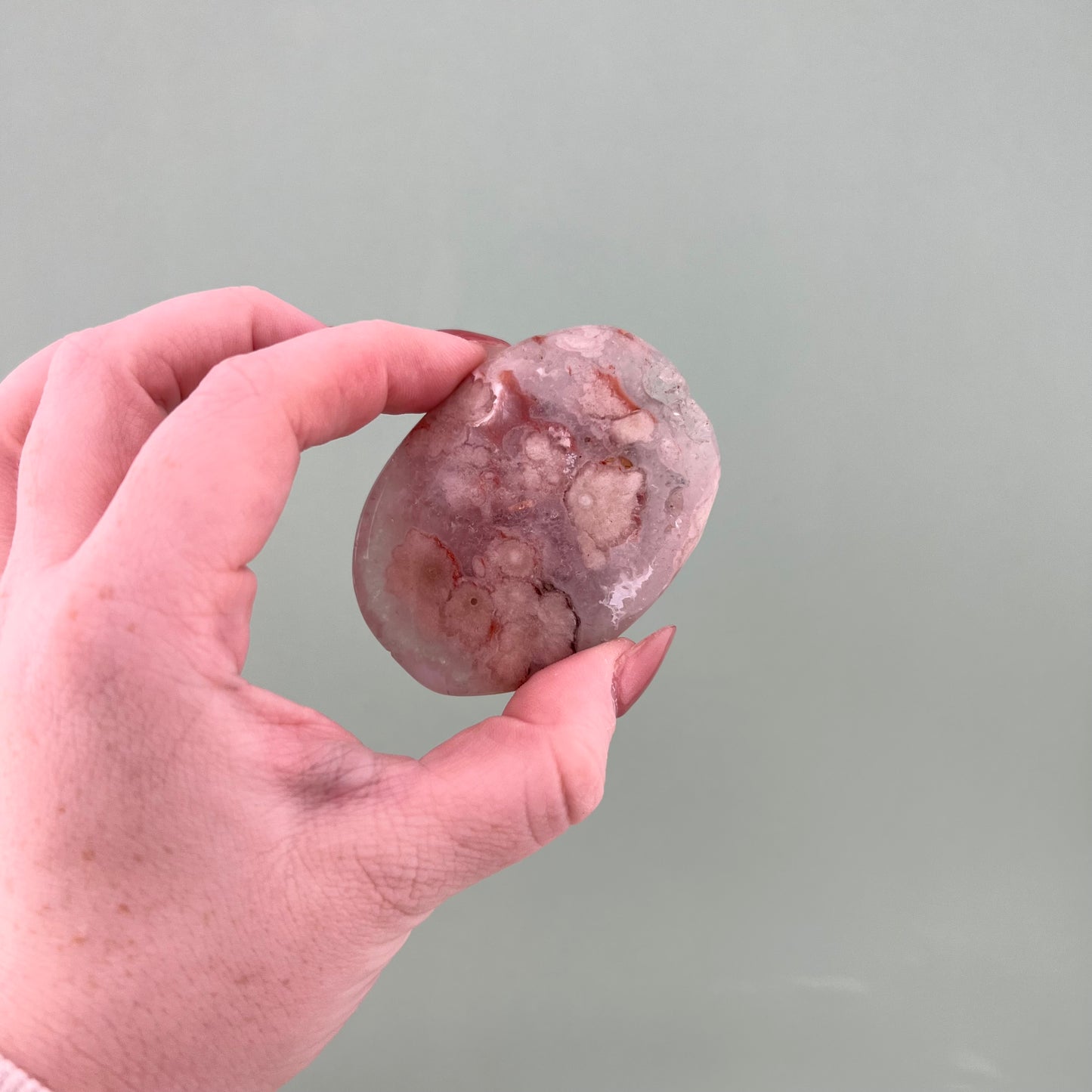 Pink Amethyst Flower Agate Palms