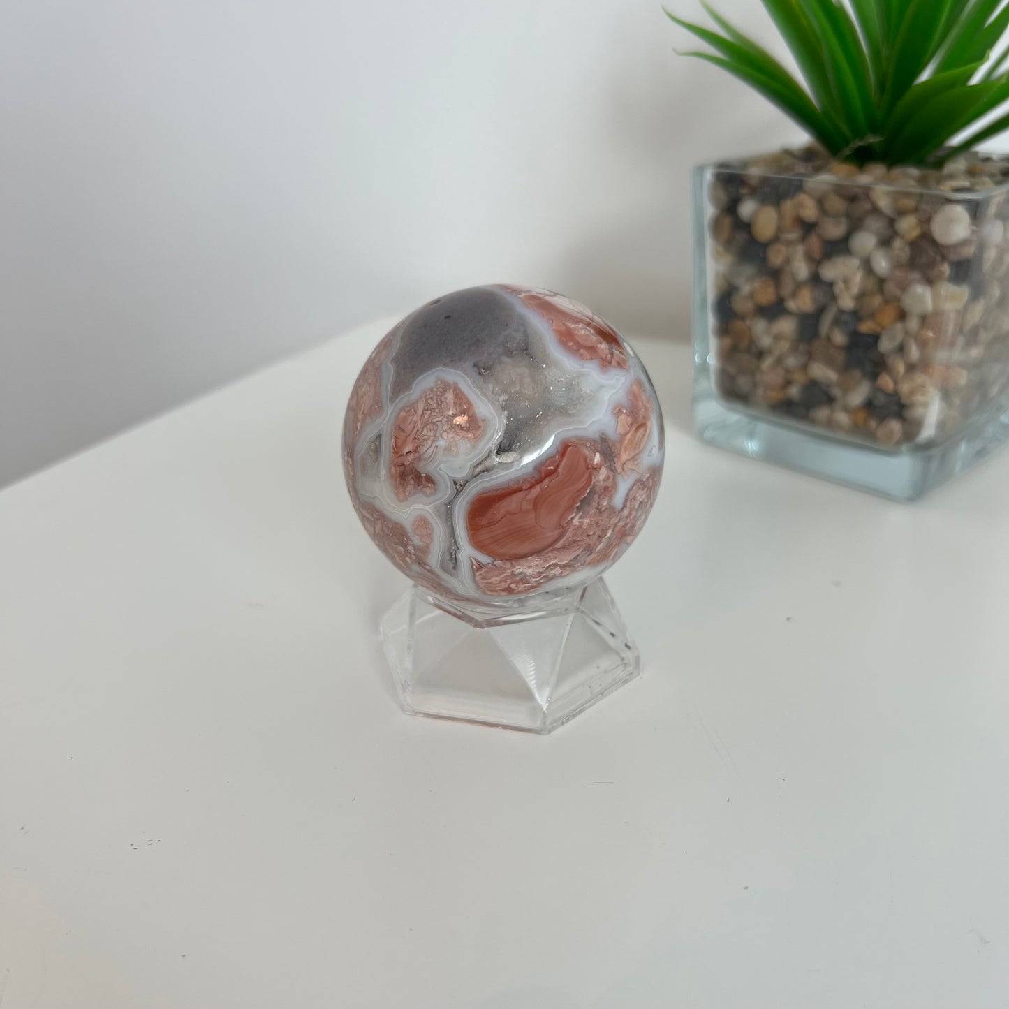 Pink Agate Sphere