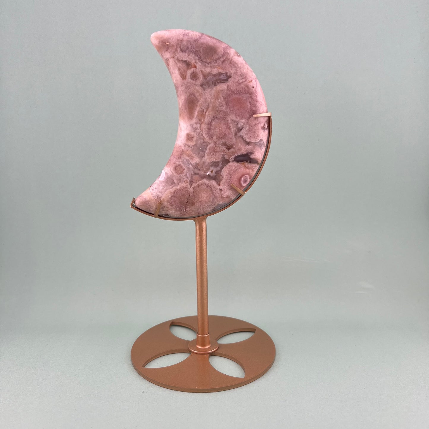 Pink Amethyst Flower Agate Moons