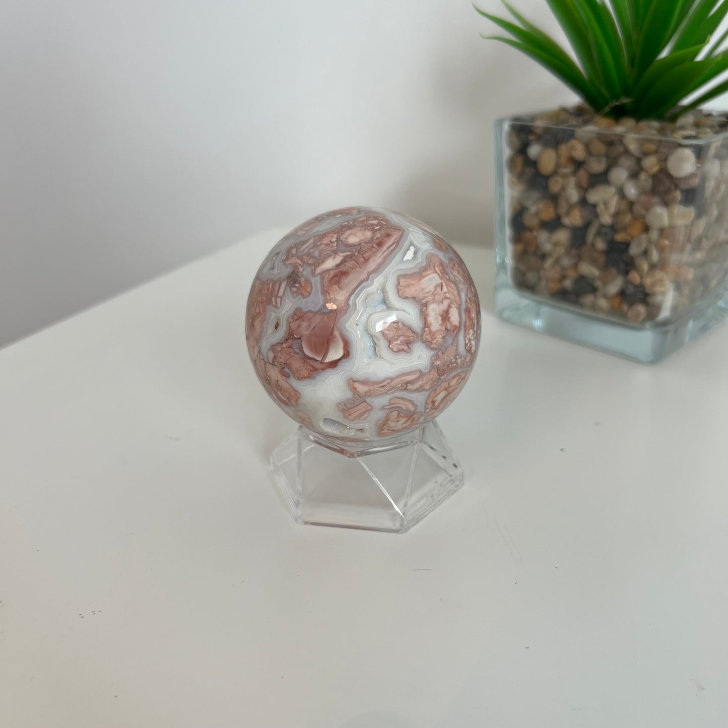 Pink Agate Sphere