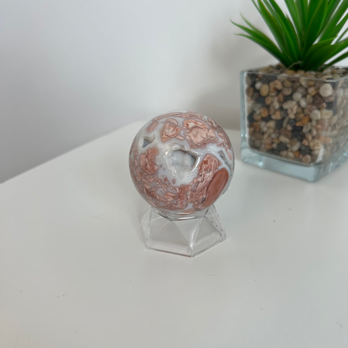 Pink Agate Sphere