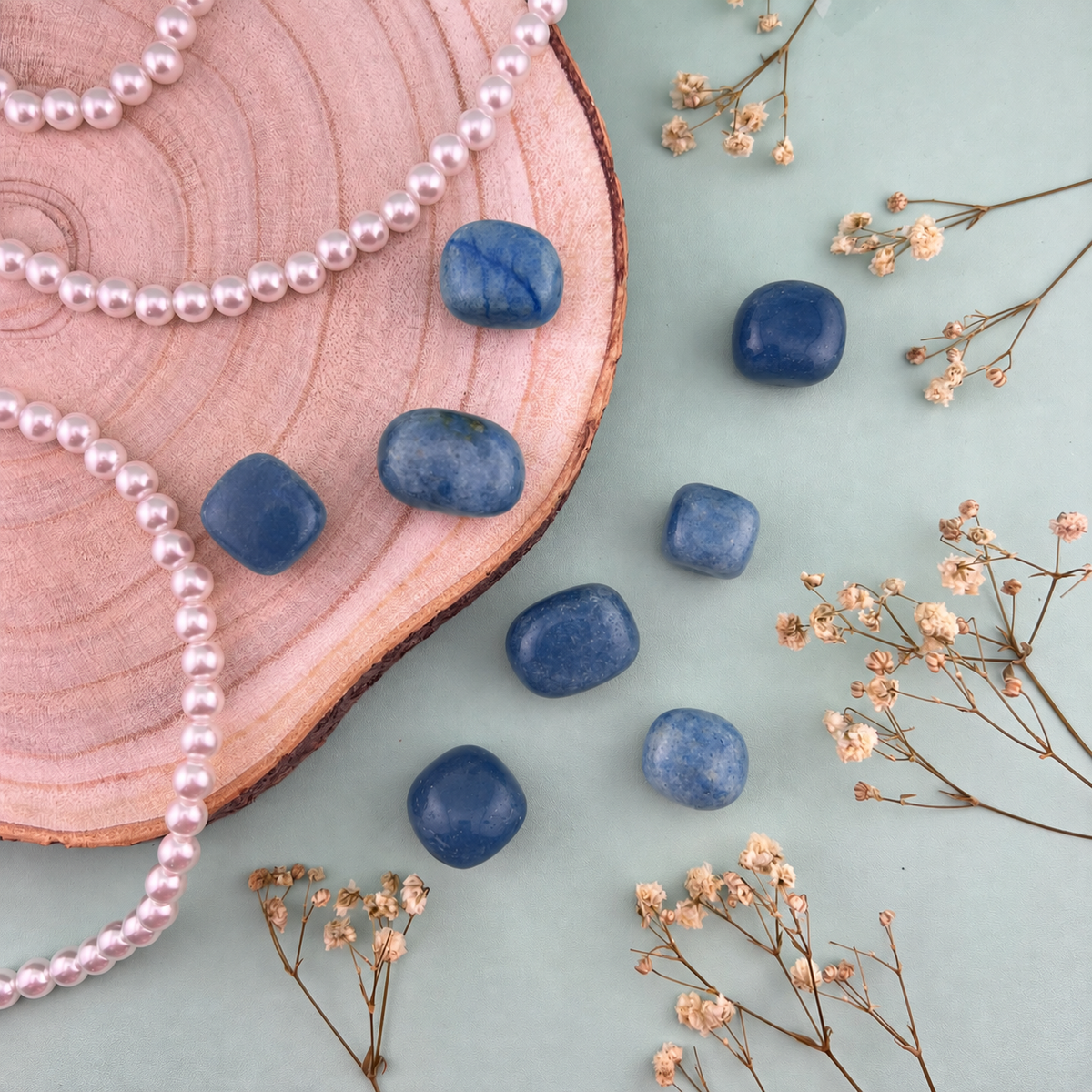 Blue Aventurine Tumbles