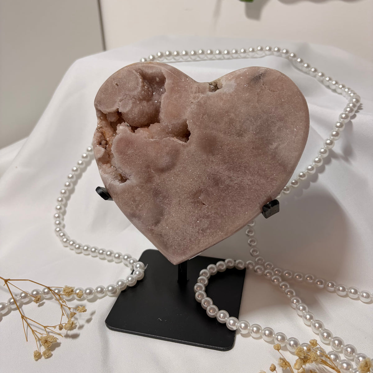 Pink Amethyst Heart - Piece C