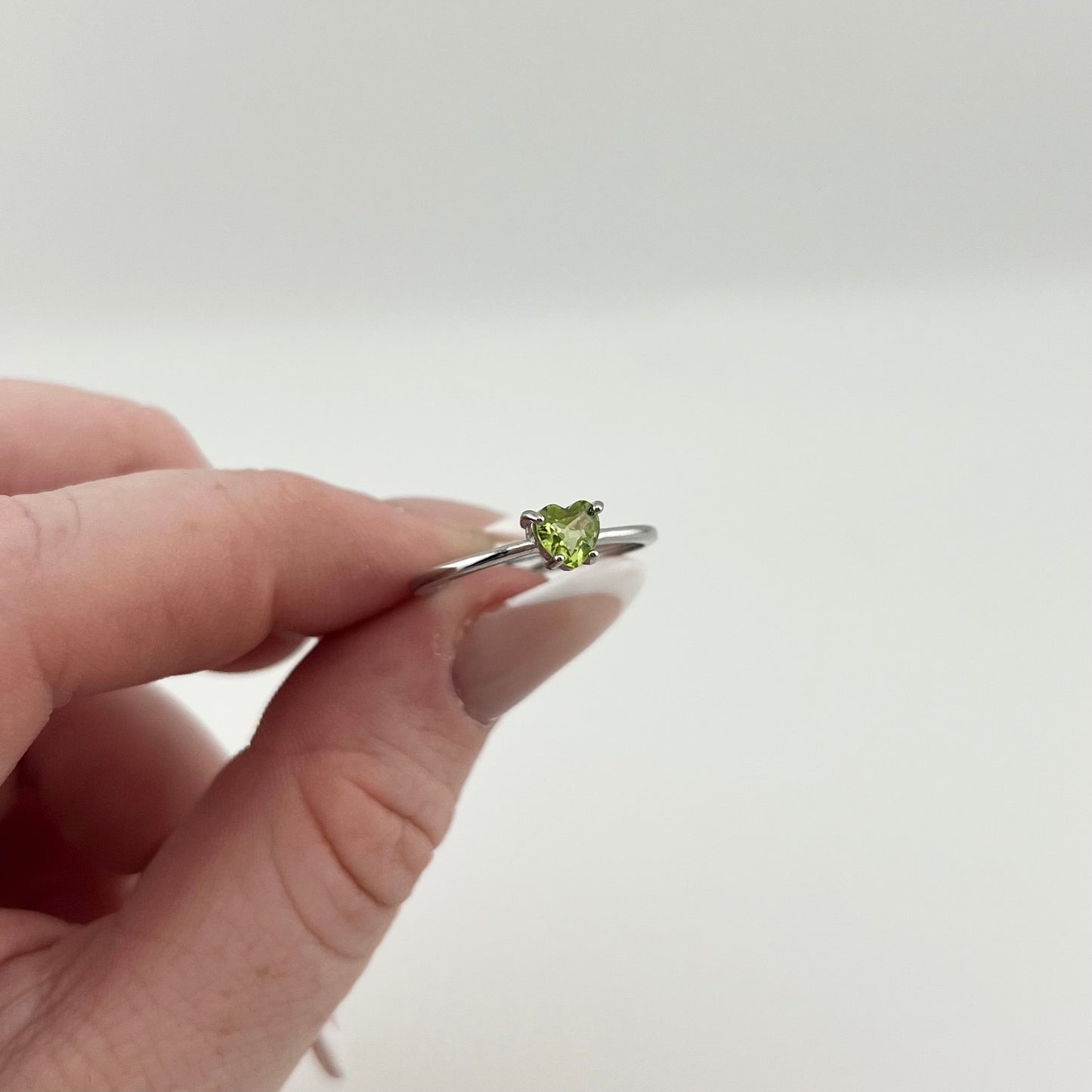 S925 Peridot Ring