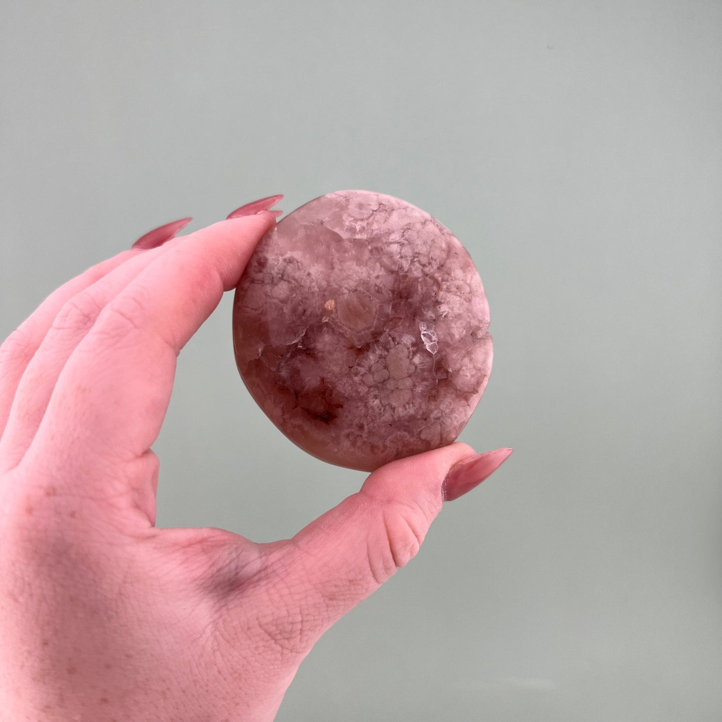 Pink Amethyst Flower Agate Palms