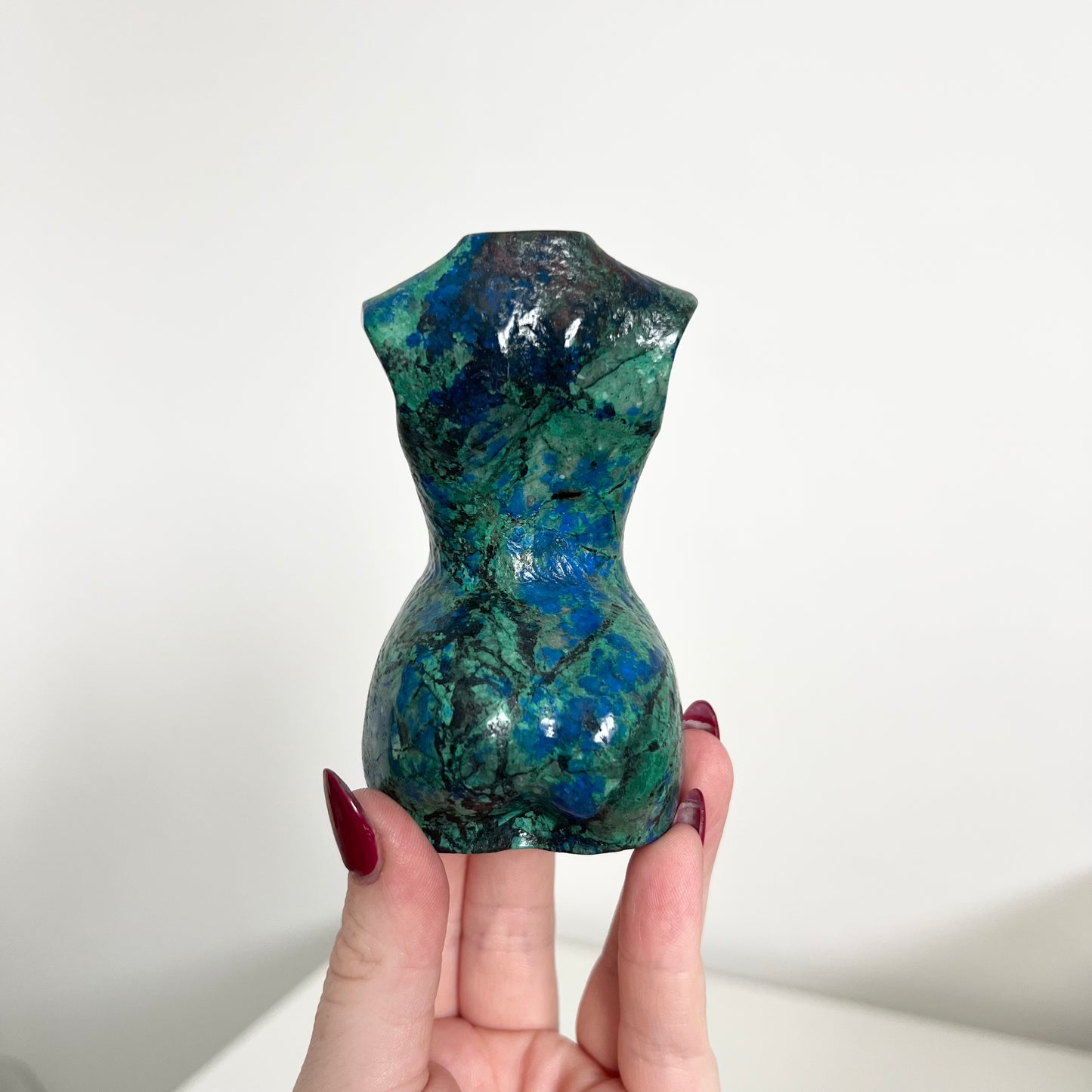 Azurite and Malachite Goddess Body