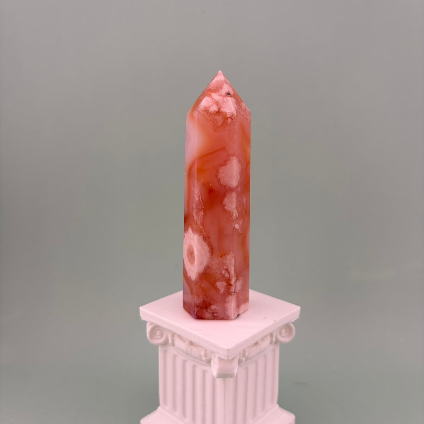 Carnelian Flower Agate Towers