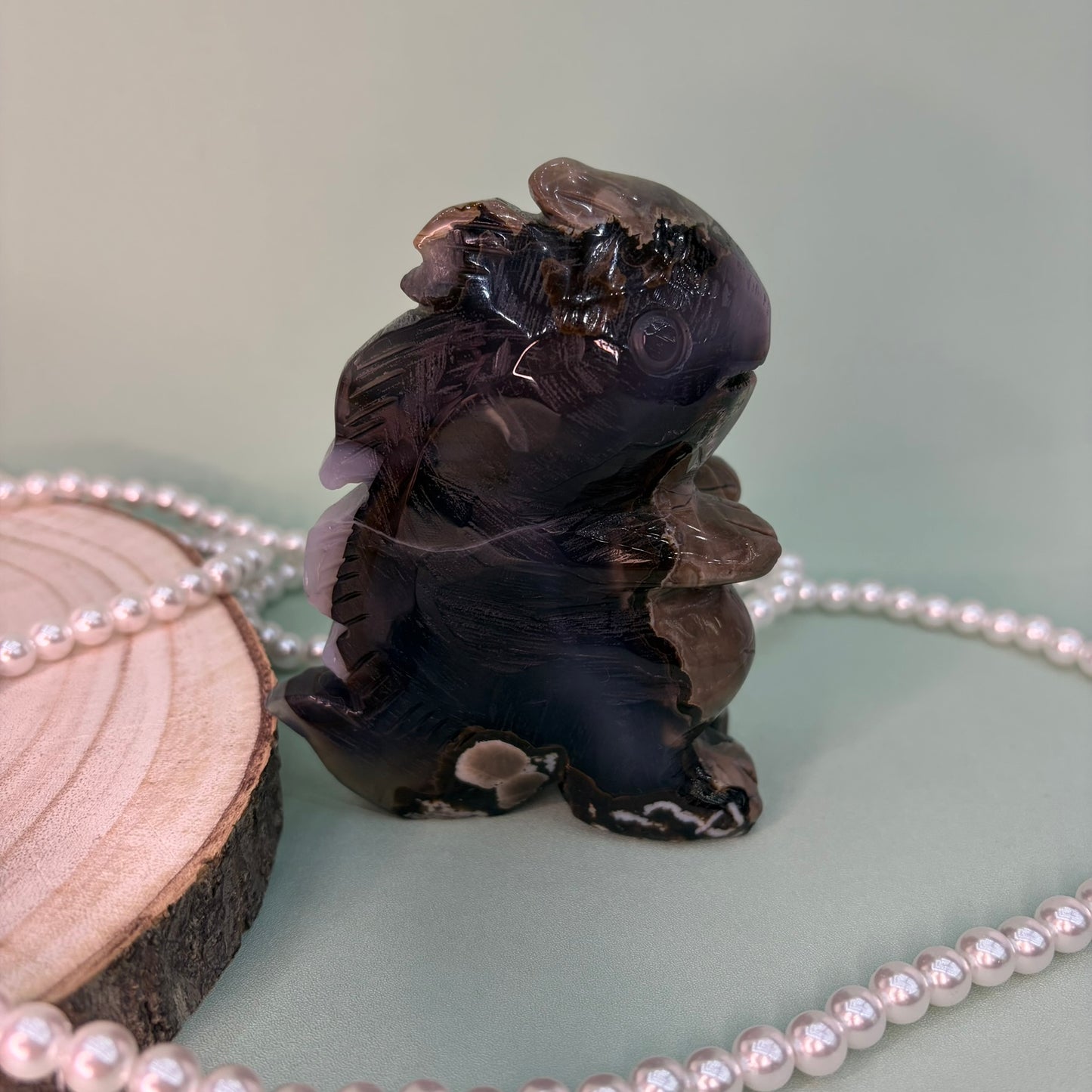 Volcano Agate Cubby Dino