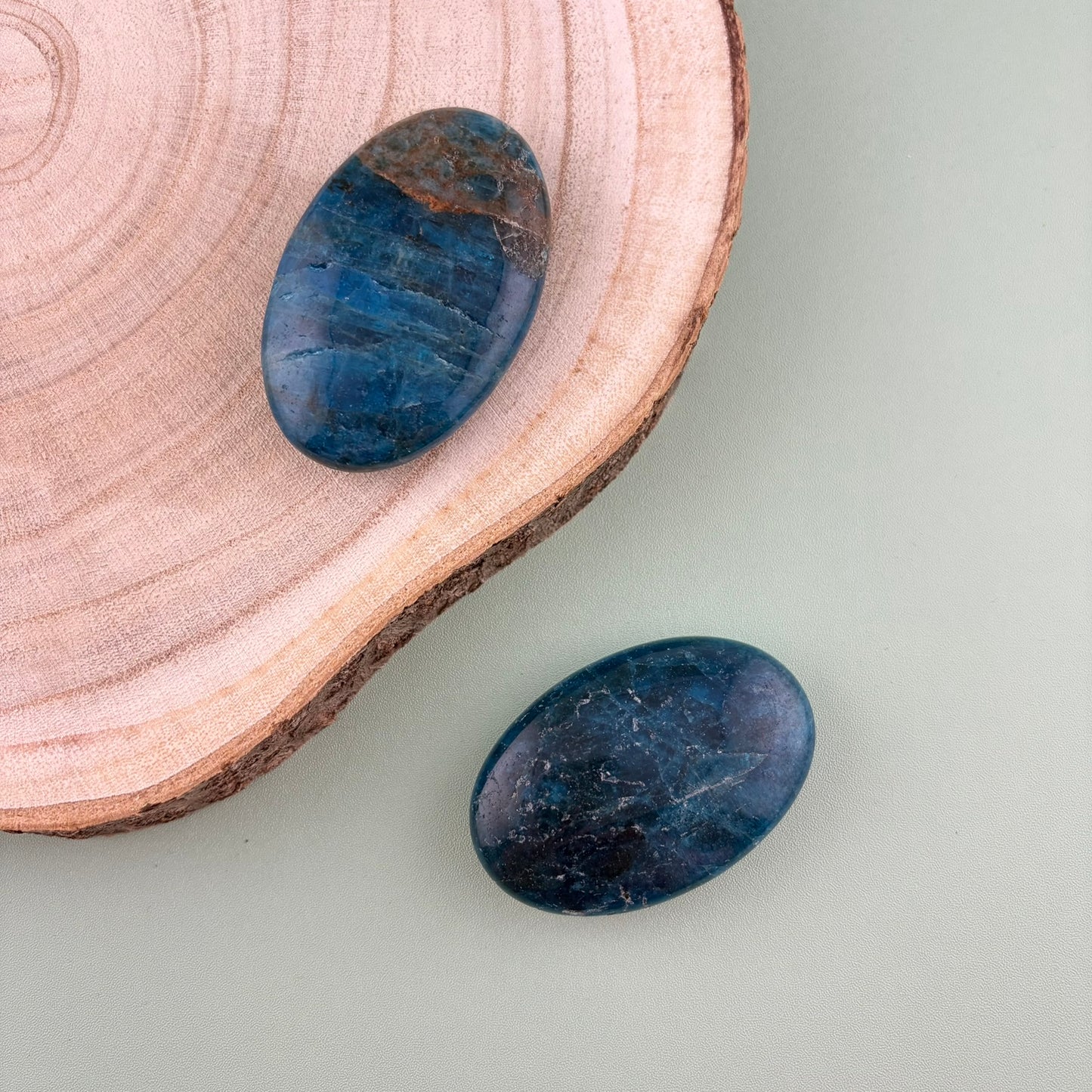 Blue Apatite Palms