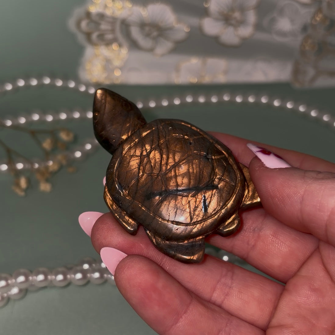 Labradorite Turtle A