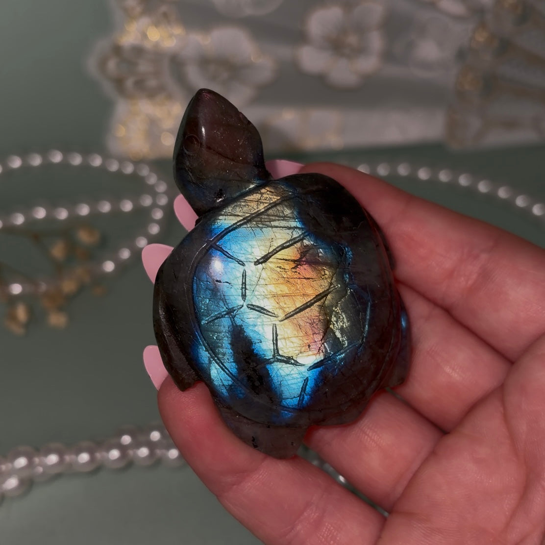 Labradorite Turtle B