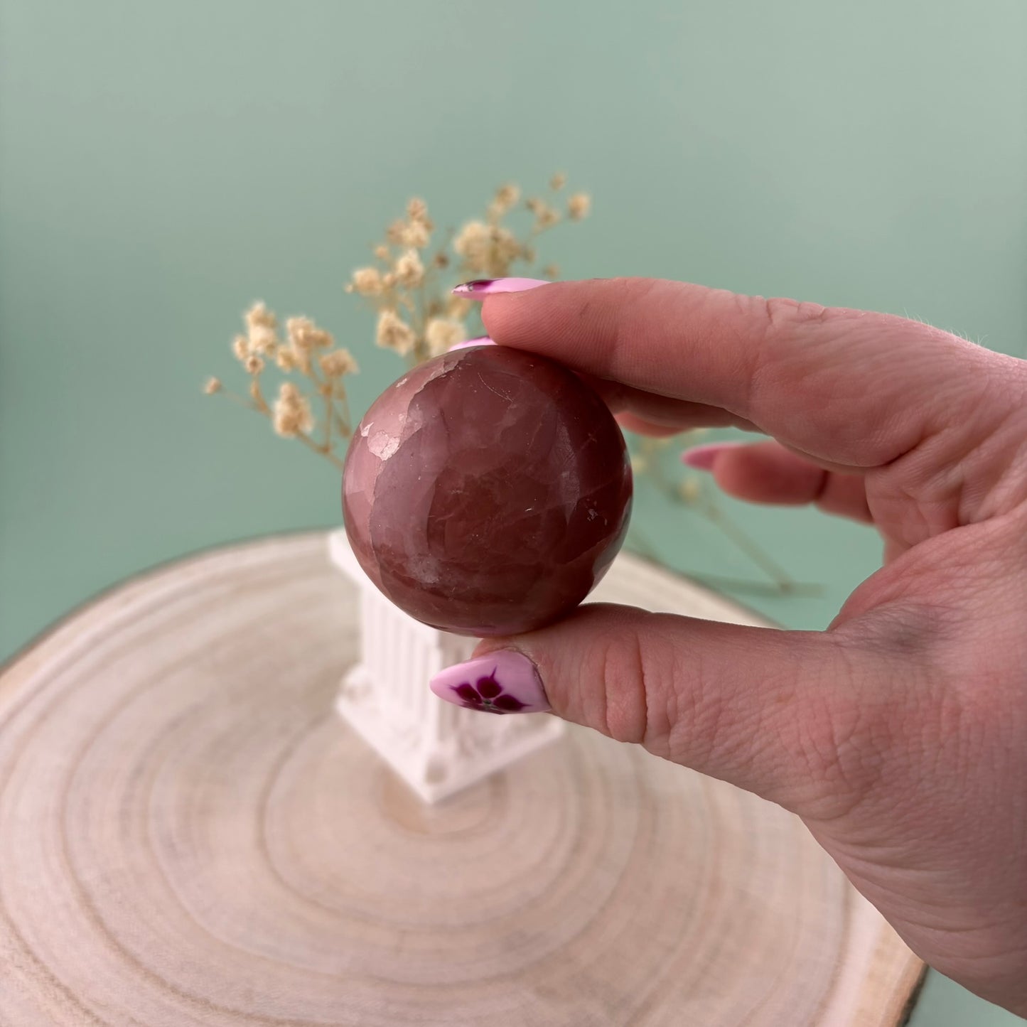 Rose Calcite Sphere