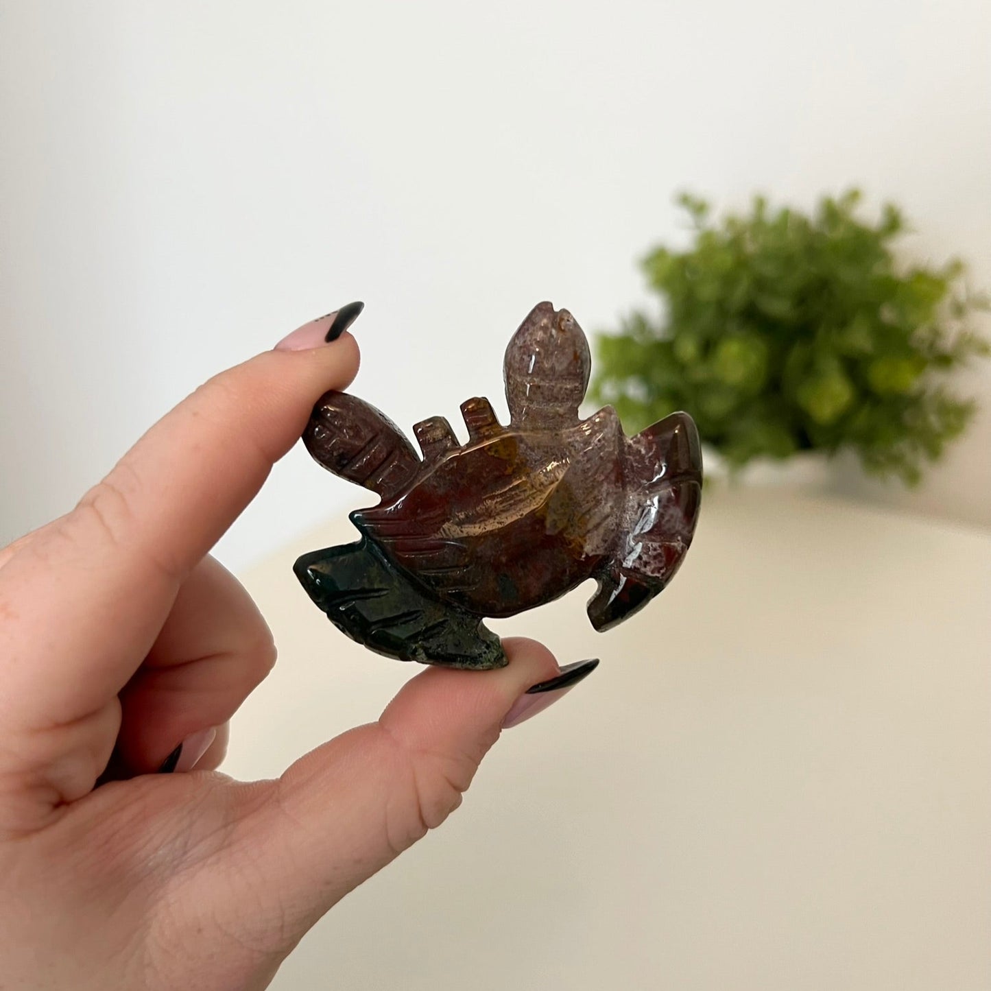 Ocean Jasper Crab Carving