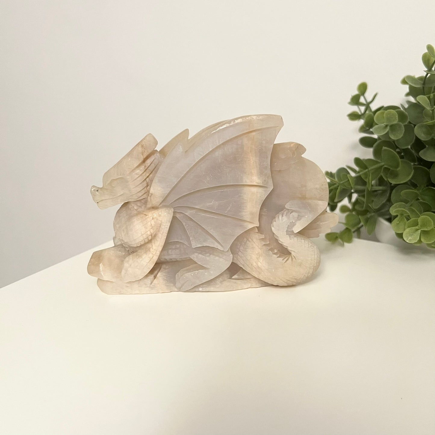 Moonstone Dragon Carving