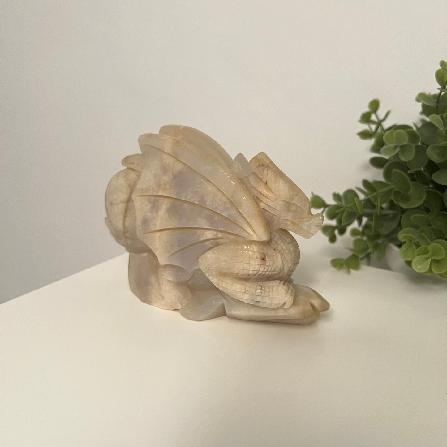 Moonstone Dragon Carving