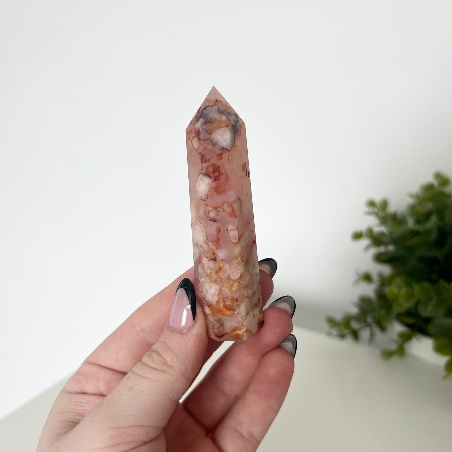 Carnelian Flower Agate Towers | PureZen Minerals | Crystal Towers | Spiritual Healing | Decorative Ornament