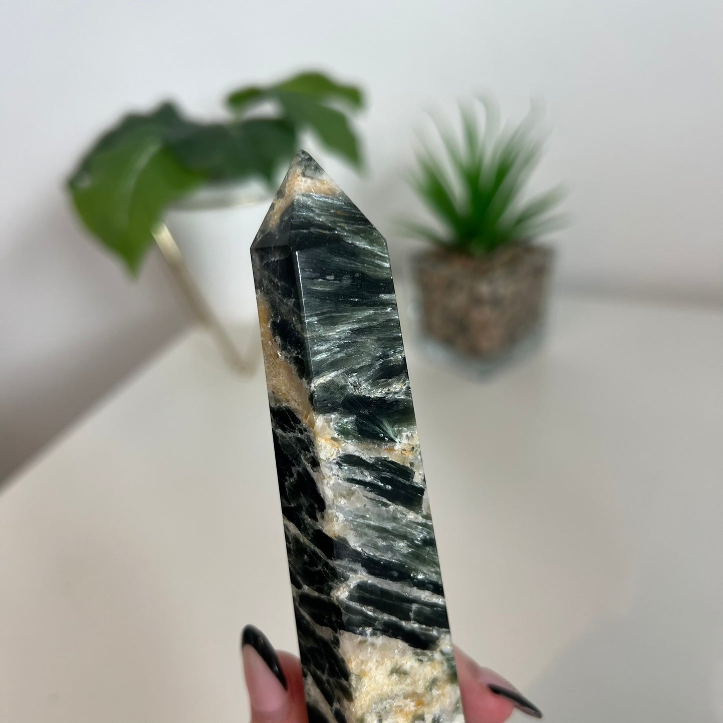 Seraphinite with Sunstone Tower A