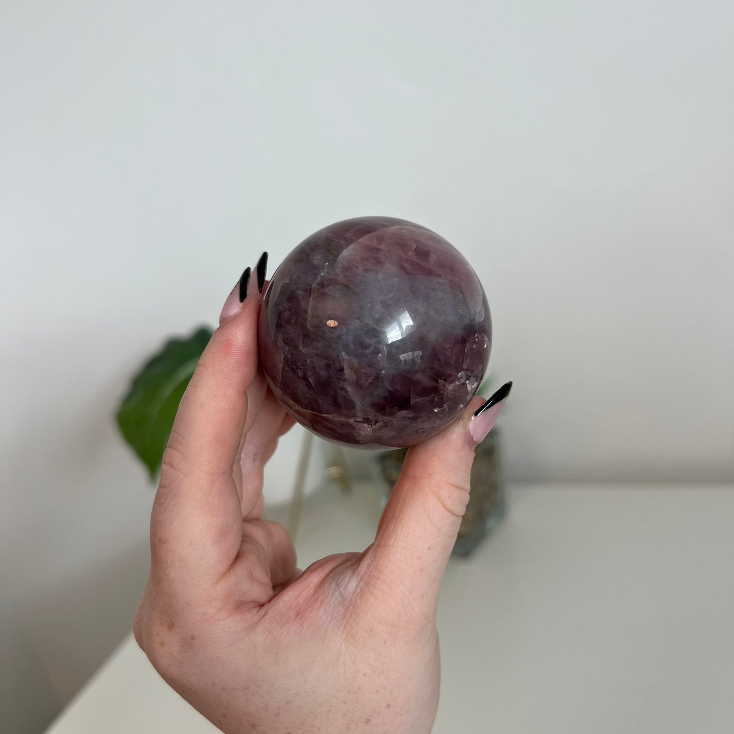 Lavender Rose Quartz Sphere