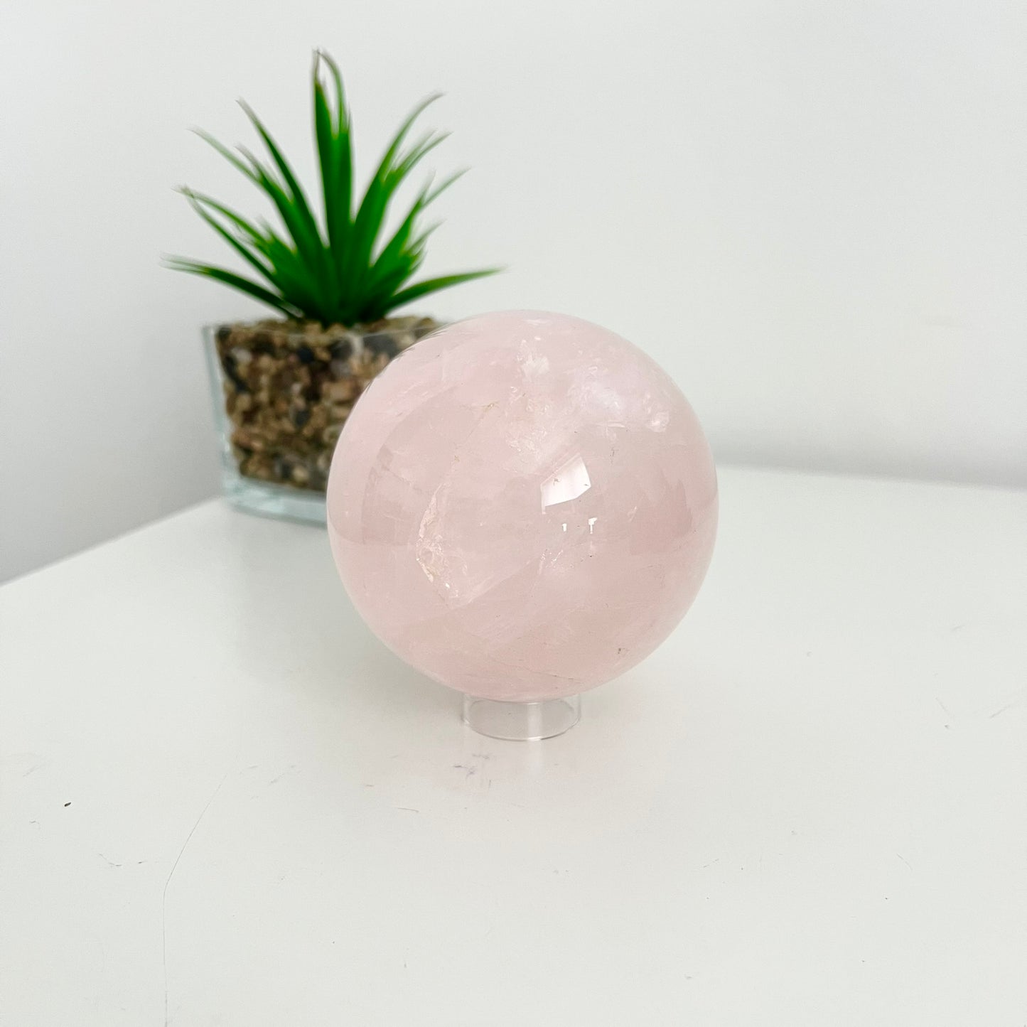 Large Rose Quartz Sphere