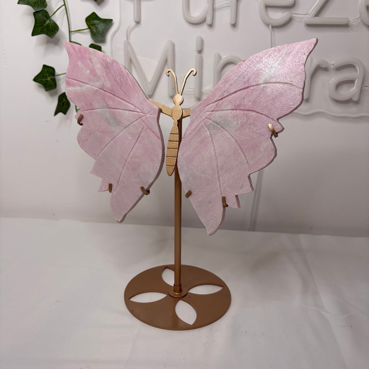 Pink Opal Butterfly Wings