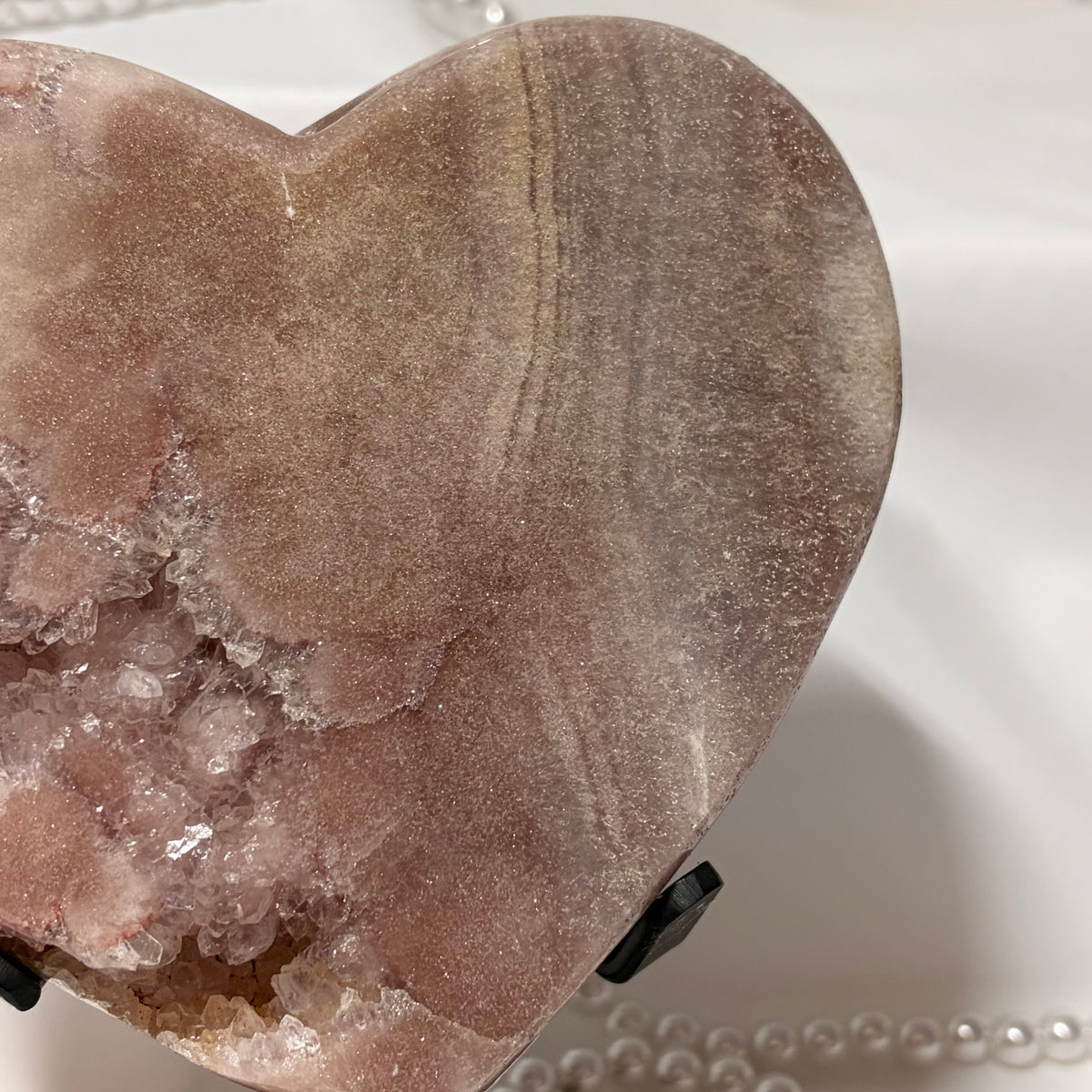Pink Amethyst Heart - Piece D
