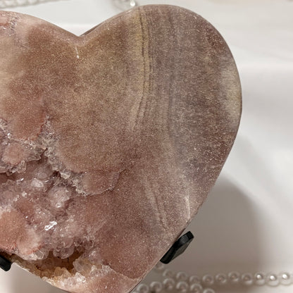 Pink Amethyst Heart - Piece D