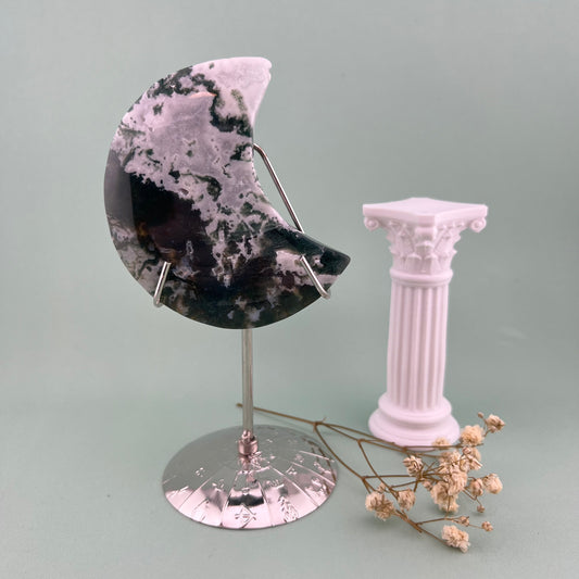 Moss Agate Moon B