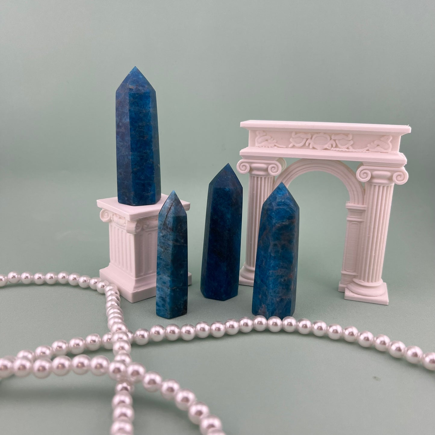 Blue Apatite Towers