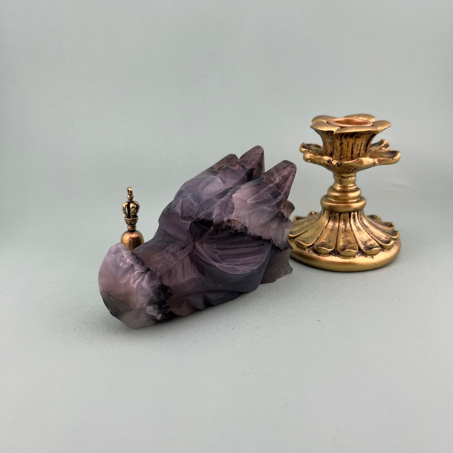 Volcano Agate Dragon Head