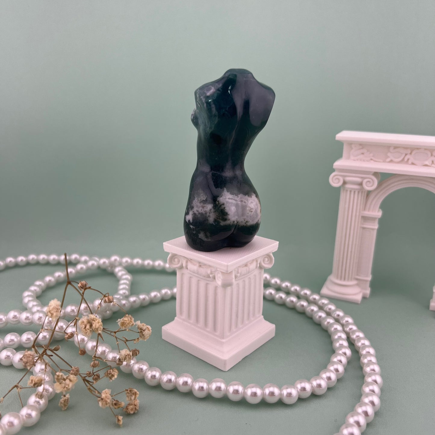 Moss Agate Goddess Body