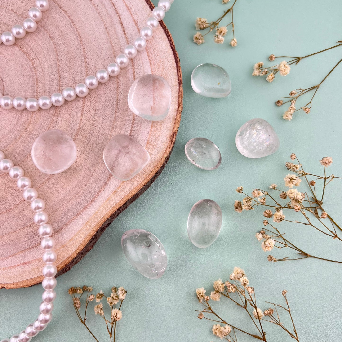 Clear Quartz Tumbles