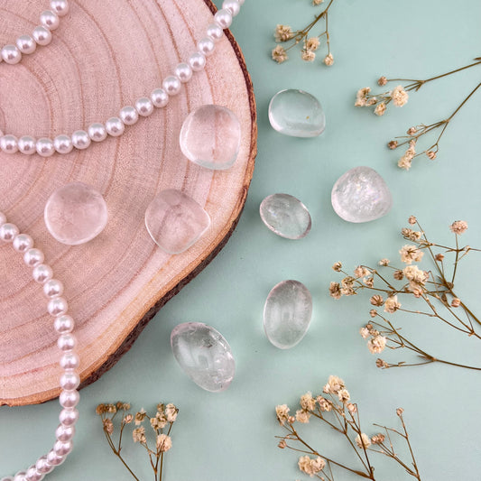 Clear Quartz Tumbles