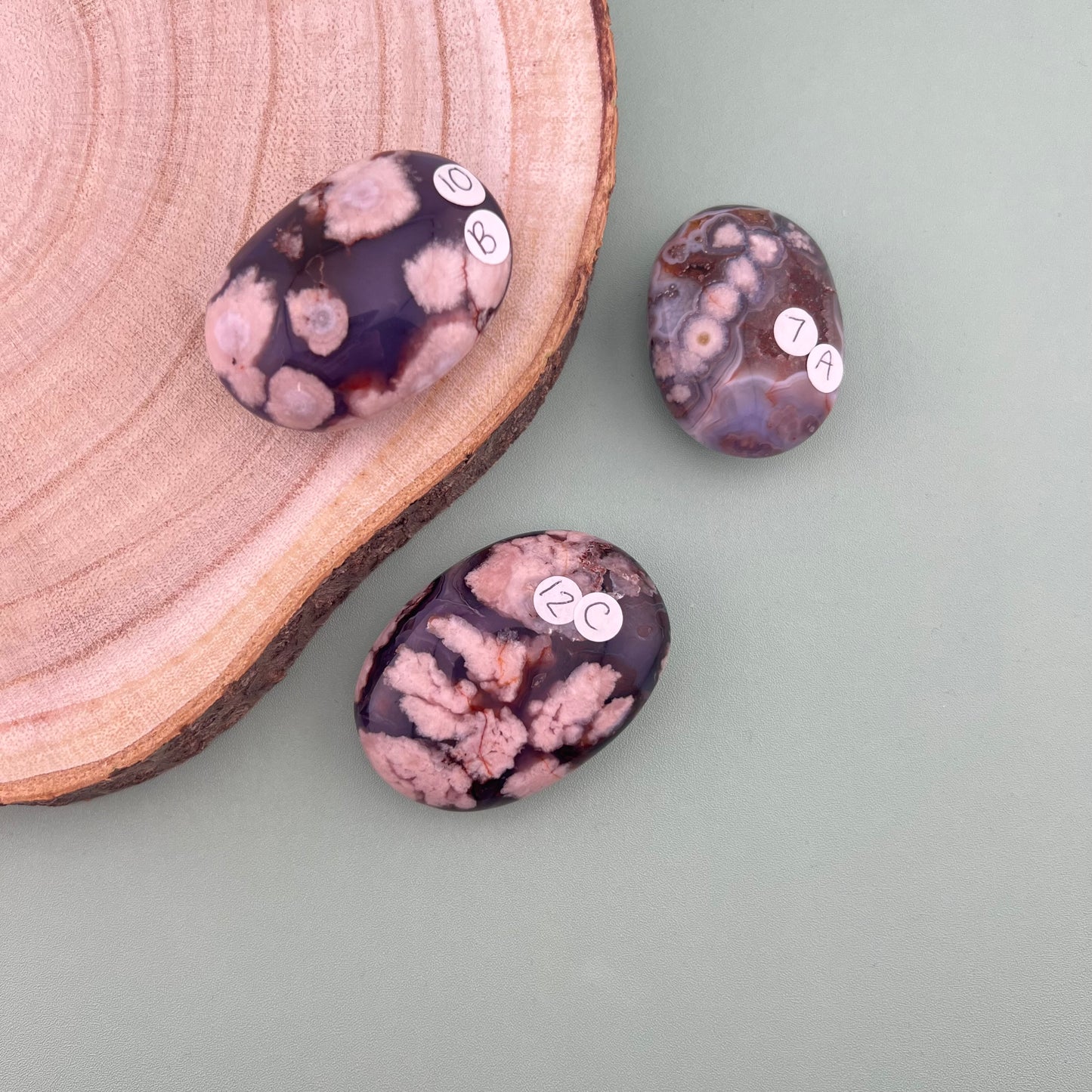 Blue Flower Agate Palms