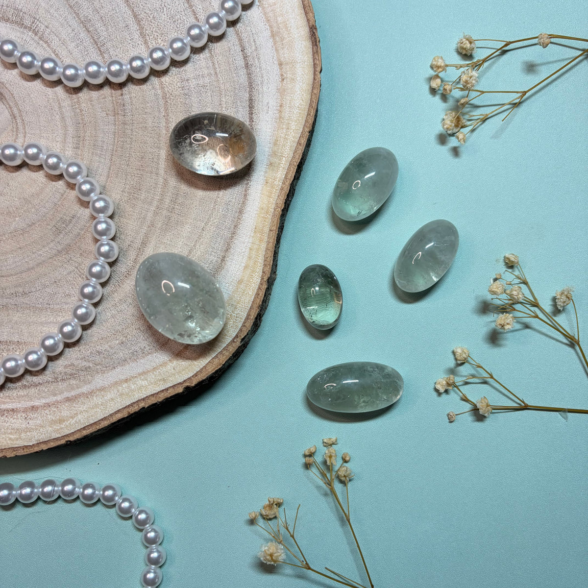 Green Quartz (Prasiolite) Tumbles