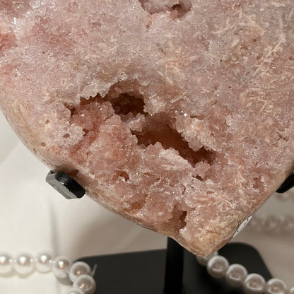 Pink Amethyst Heart - Piece B