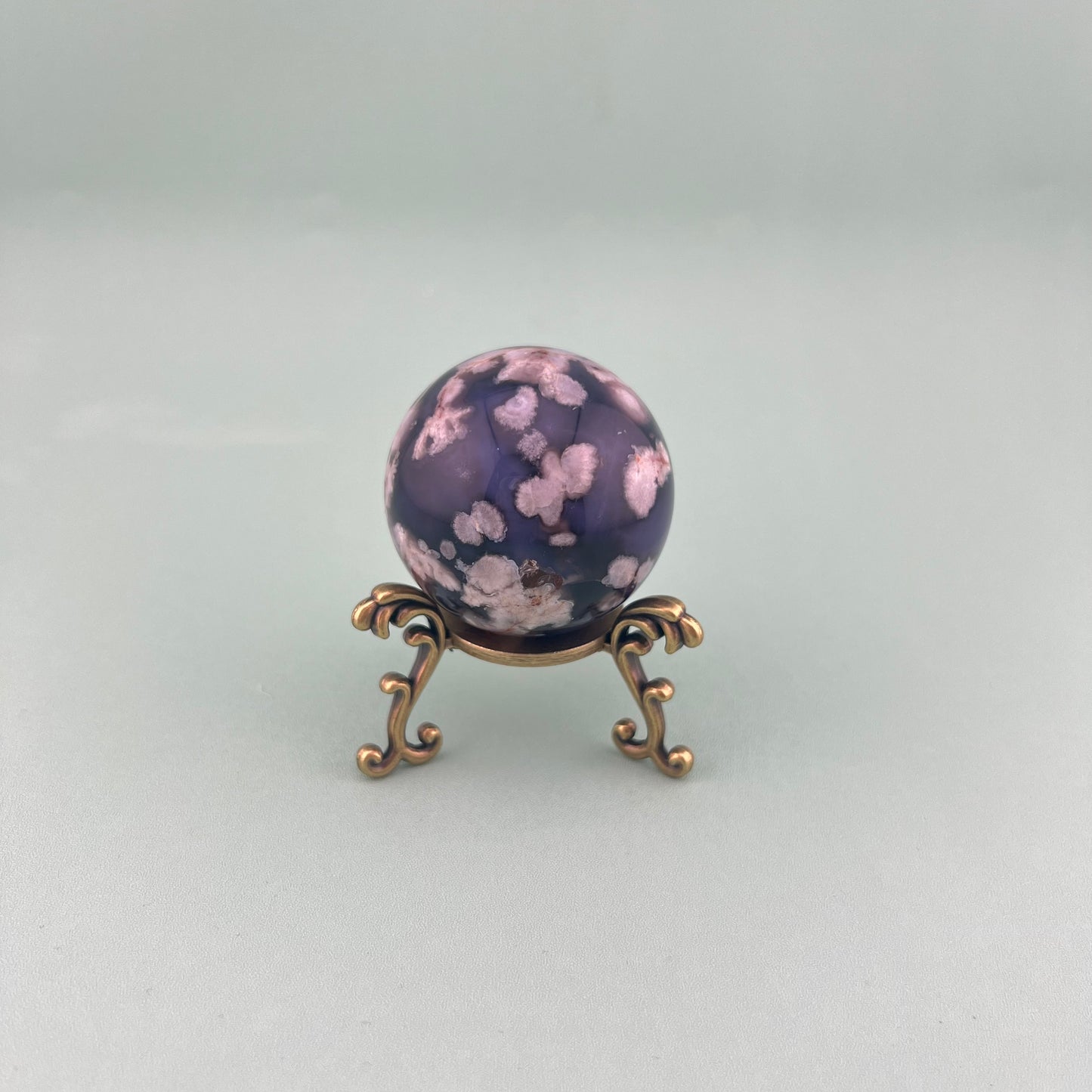 Blue Flower Agate Spheres