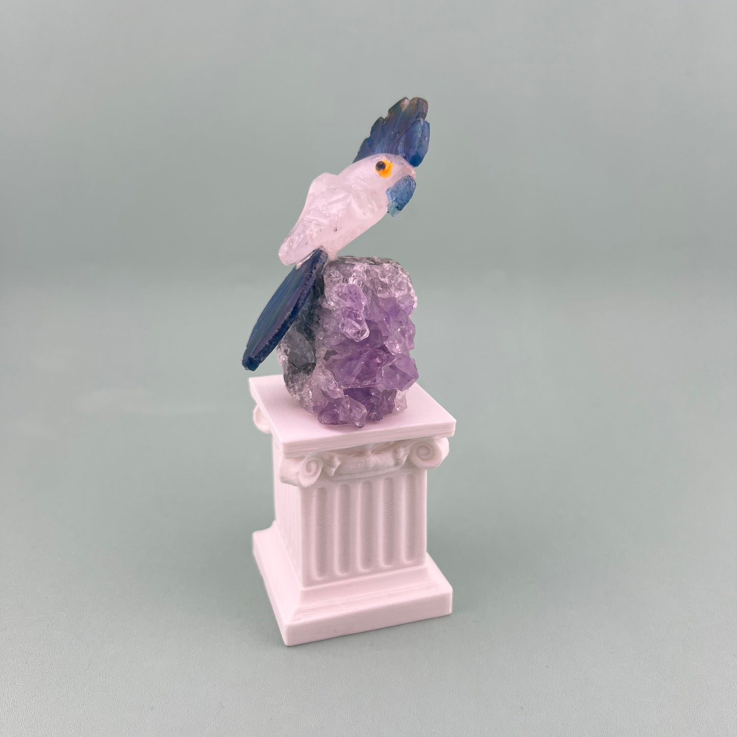Amethyst Specimens with Parrots