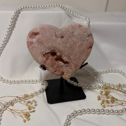 Pink Amethyst Heart - Piece B