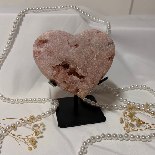 Pink Amethyst Heart - Piece B