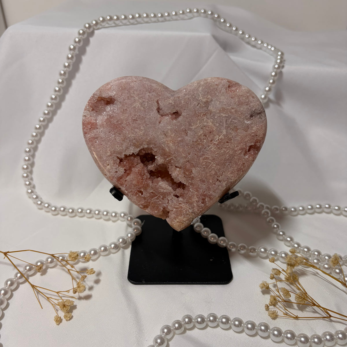 Pink Amethyst Heart - Piece B