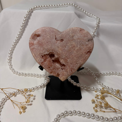 Pink Amethyst Heart - Piece B