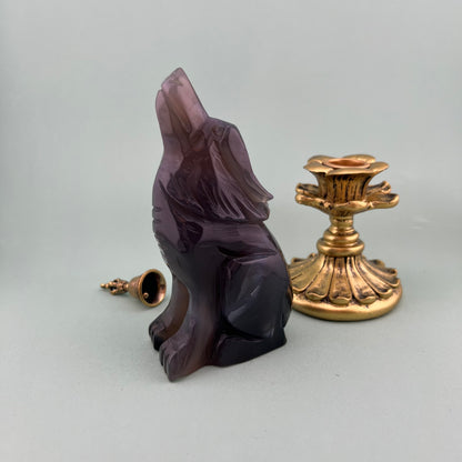 Volcano Agate Wolf from PureZen Minerals, view 1