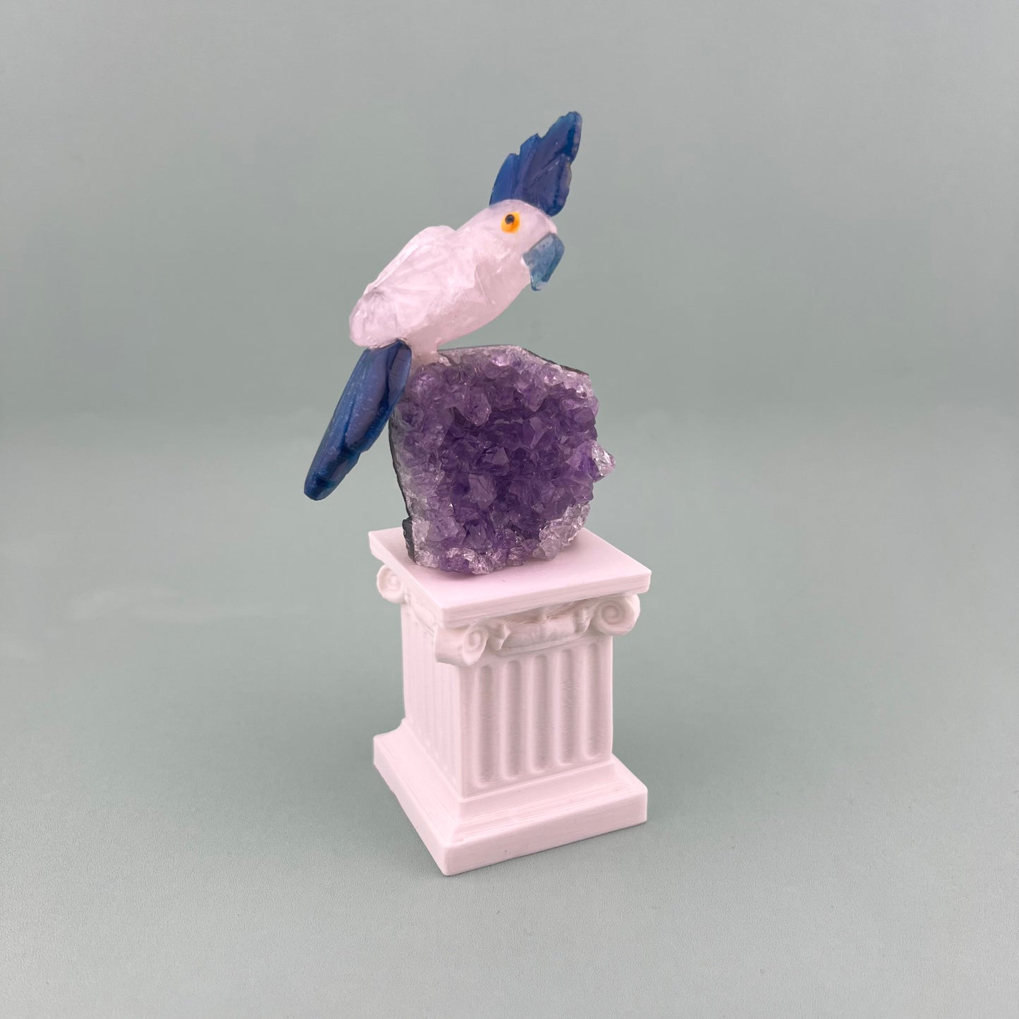 Amethyst Specimens with Parrots