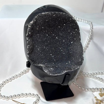 Large Geode on Stand - Piece A