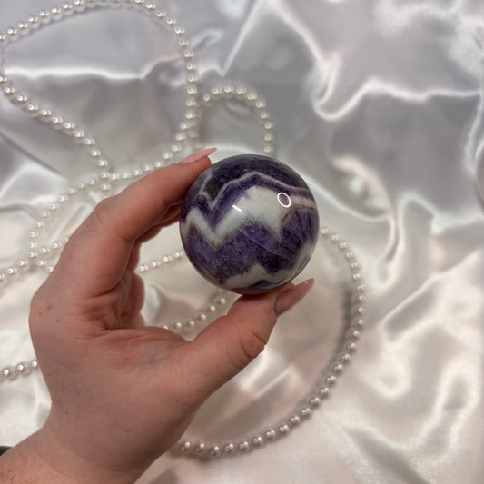 Amethyst Sphere – Piece A from PureZen Minerals, view 1