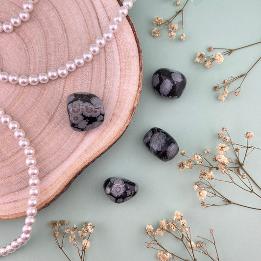Snowflake Obsidian Tumbles