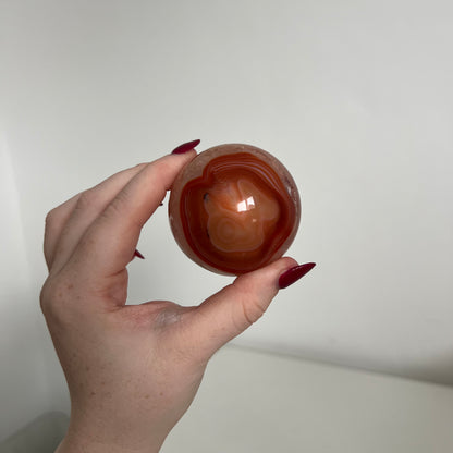 Carnelian Sphere – Piece A from PureZen Minerals, view 3