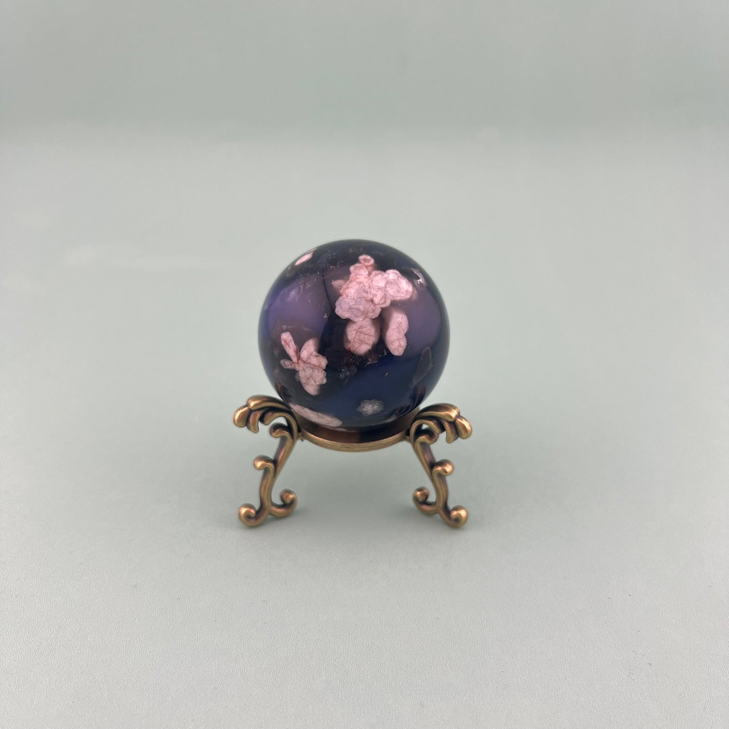 Blue Flower Agate Spheres