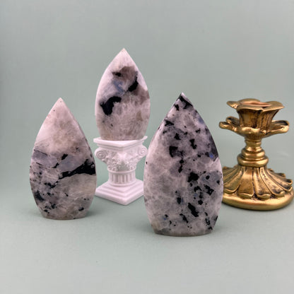 Rainbow Moonstone Freeforms from PureZen Minerals, view 1